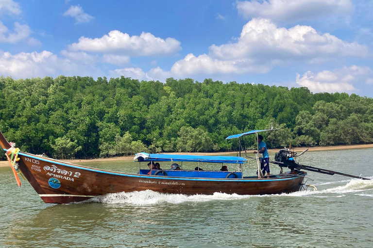 Krabi: Unieke privévaart met tijgergrot tempel &amp; cafés