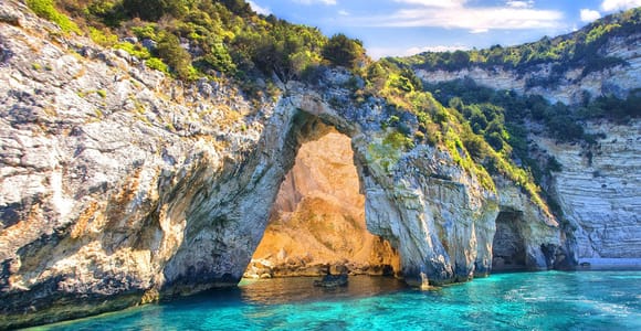 From Corfu: Paxos, Antipaxos & Blue Caves Full-Day Cruise