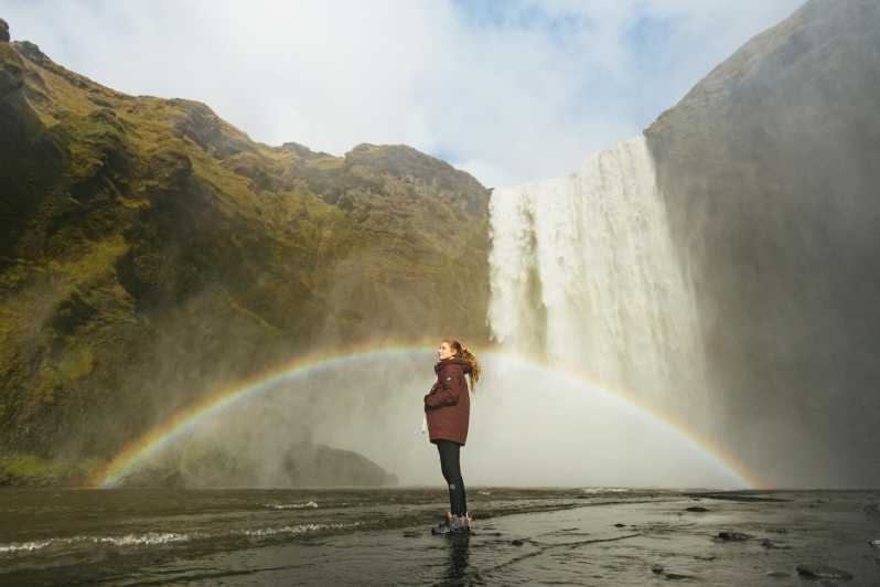 Från Reykjavík: Dagsutflykt till vattenfall, Black Beach och glaciär