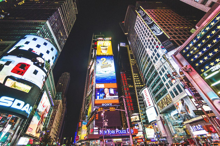 NYC: Nocna wycieczka autobusem piętrowymWycieczka nocna po Nowym Jorku z audioprzewodnikiem