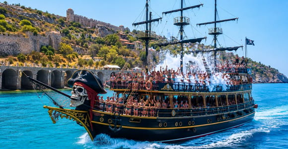 Alanya Ultimate Pirate Boat Tour with Foam Party