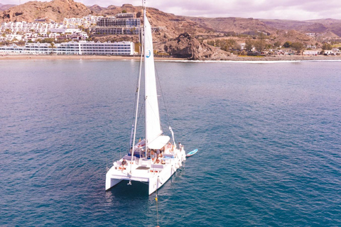 Gran Canaria: Catamaran tour with lunch on unspoiled beaches