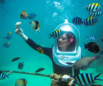 Bali: Experiência de esporte aquático Sea Walker com traslado do hotel