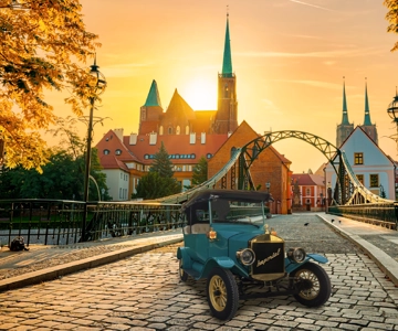 Breslavia: Tour del centro storico in una E-car imperiale