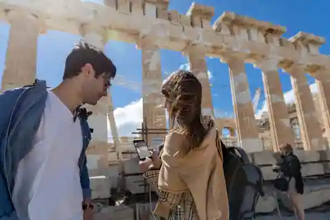 Akropolis-billett og flerspråklig audiovisuell 3D-tur