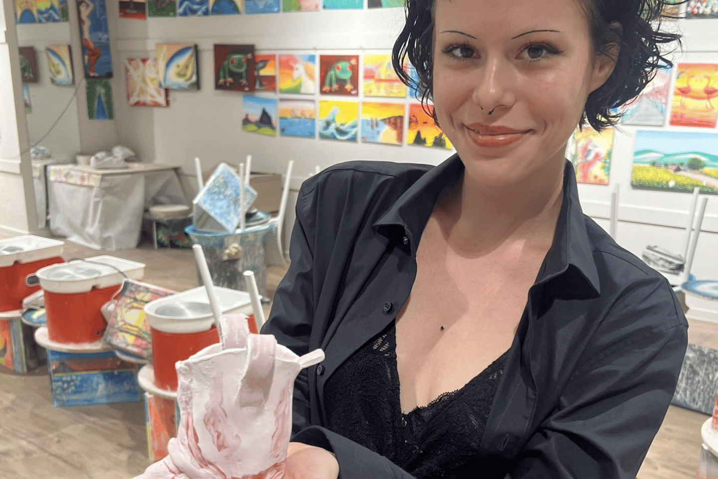 Brisbane CBD: 2H Ceramic Paint Class | Paint and Sip - Brisbane CBD: 2H Ceramic Paint Class | Paint and Sip