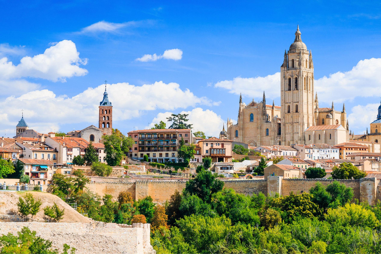 Från Madrid: Heldagsutflykt till Segovia och Toledo