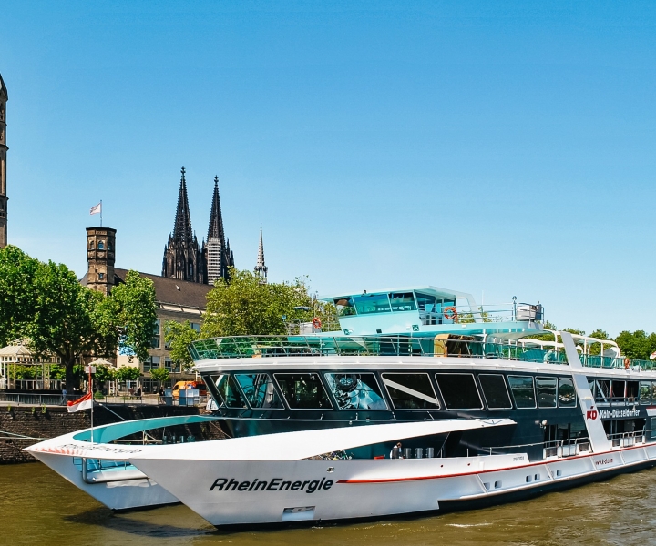 Köln: Båtutflykt på Rhen med panoramavyer över staden