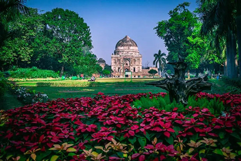 Delhi: oude en nieuwe Delhi, rondleiding van een hele of halve dagHaif-Day New Delhi Tour met auto, gids en chauffeur