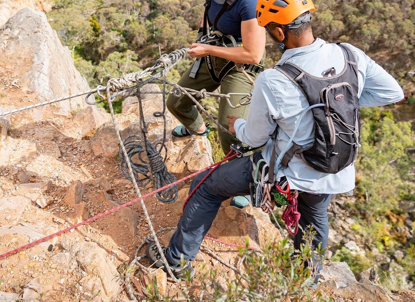 Adelaide: Klatring og abseil i Onkaparinga National Park