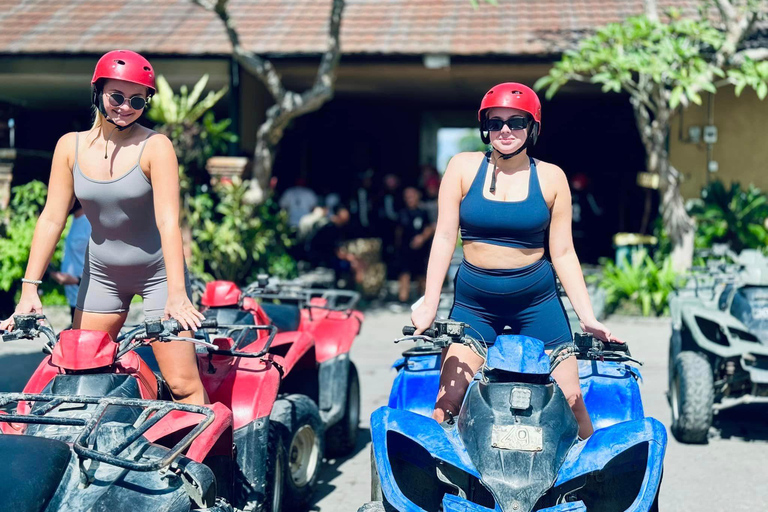 Ubud Quad Bike Tour with Waterfall, Long Tunnel, and Lunch Single Driver ( 1 ATV 1 person ) with Meeting Point Ubud