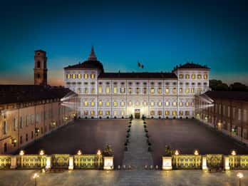Visita guiada no Palácio Real de Turim e no Palazzo Madama noturno