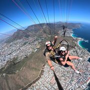 Le Cap : Parapente en tandem avec vue sur la montagne de la Table