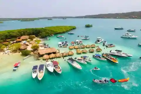 Cartagena: CHOLON og Rosario-øerne med rejecocktail