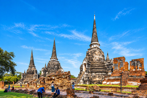 Maeklong, Damnoen Floating Market & Ayutthaya Private Tour Full day with Tour Guide