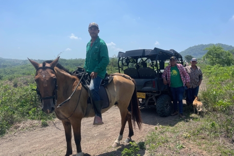 Ecoaventura en el campo a caballo cerca de Cartagena