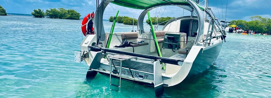 Excursion en voile, lagon, barrière de corail, paddle ou nage