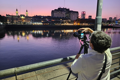 Buenos Aires: Tour Privado de Fotografía Crepuscular / TallerBuenos Aires: Tour fotográfico crepuscular en la zona del Obelisco