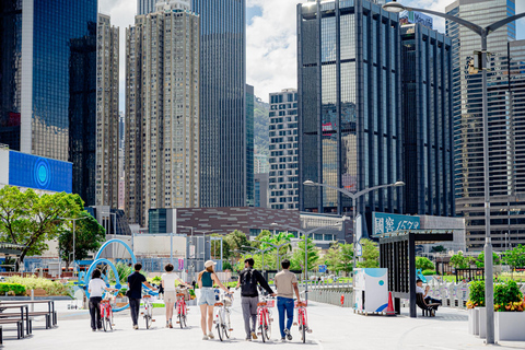 Victoria Harbour Shoreline Bike + Street Food Half-day Tour