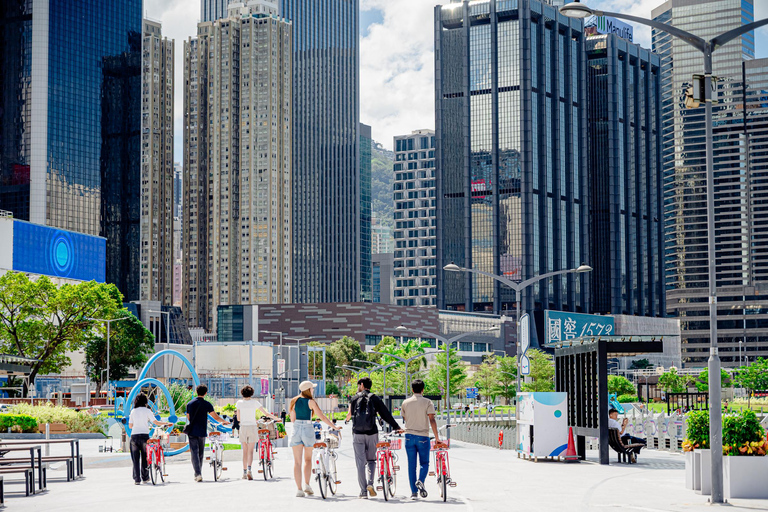 Victoria Harbour Shoreline Bike + Street Food Half-day Tour