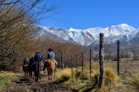 Horseback Riding in the Andes Mountain