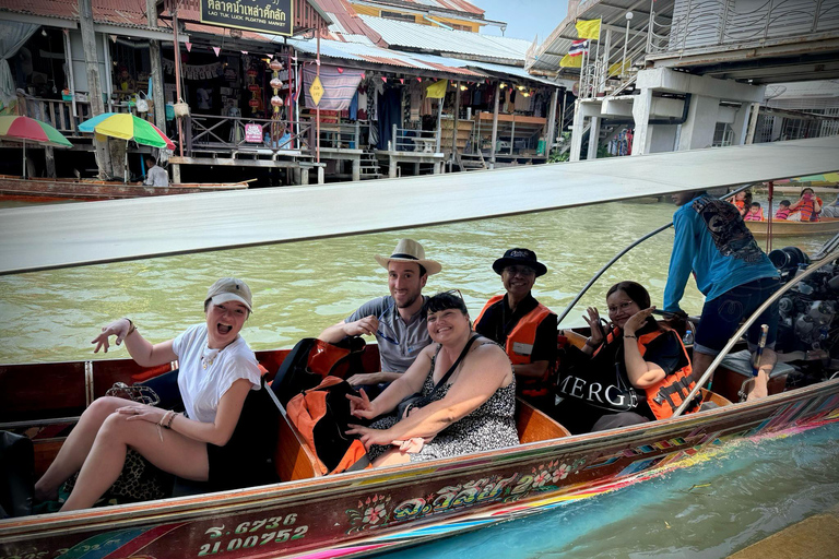 Bangkok: experiencia en el mercado flotante y el mercado del ferrocarrilServicio de recogida del hotel (ida)
