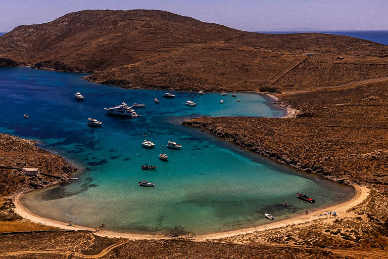 Mykonos: Prywatna wycieczka katamaranem o poranku lub o zachodzie słońca