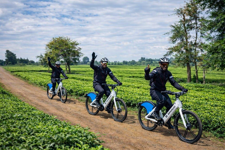 Limuru: E-Bike Ride Through Tea Plantations Limuru: Tea Farms E-Bike riding & sky cycling