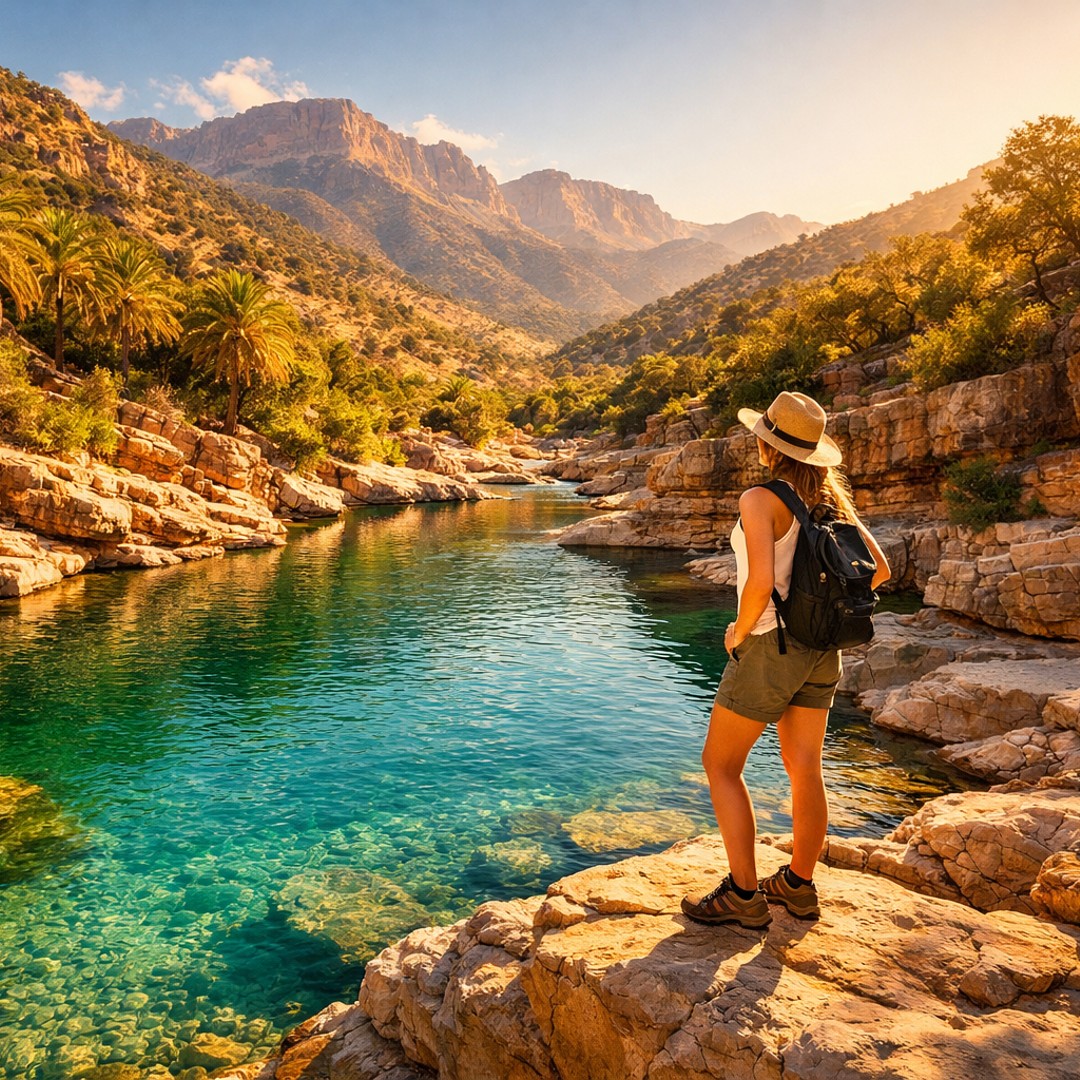 Agadir/Taghazout/Port : Visite d'une demi-journée de la vallée du Paradis et déjeuner