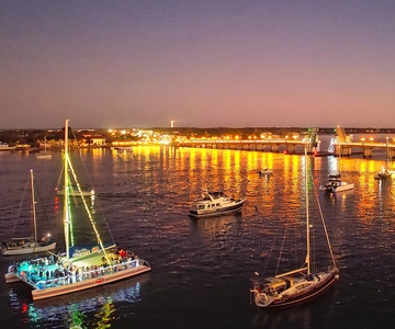 St Augustine: Nights of Lights Sunset Sail with Live Music