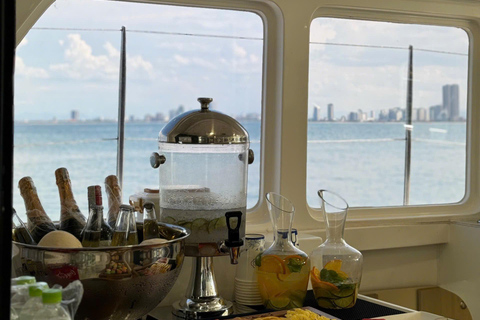 Da Nang: Discover Son Tra Bay on Luxury Sailing Catamaran 2-Hour Luxury Catamaran Scenic Cruise with Drink & Transfer