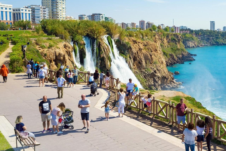 Antalya: Old Town, Düden Falls & Cable Car & Dino Park Visit 2 Waterfalls & Old Town & Lunch