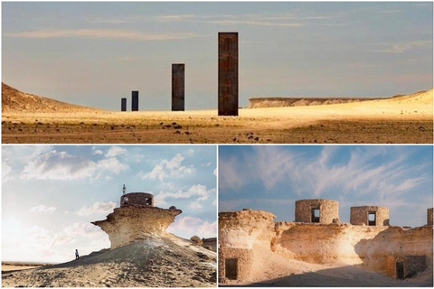 Doha: Gira por la Costa Oeste ,Escultura de Richard Serra, Zekreet