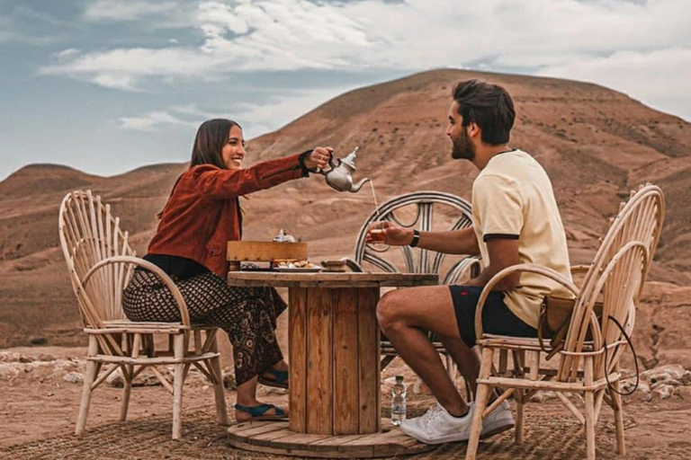 Da Marrakech: Cena al tramonto nel deserto di Agafay