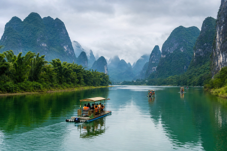 Yangshuo: Li River Bamboo Raft Tickets with Route Options Yangdi to Xingping: Full Scenic One-Way Route
