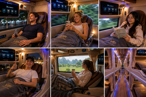 Ninh Binh to Phong Nha: VIP 20-Cabin Luxury Bus Transfer