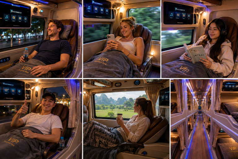 Ninh Binh to Phong Nha: VIP 20-Cabin Luxury Bus Transfer