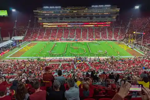 Biglietto per la partita di football dell'USC Trojans College