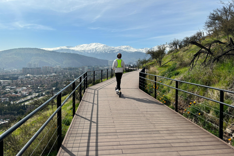 Andes Mountain Range on Electric Scooter, culture and nature
