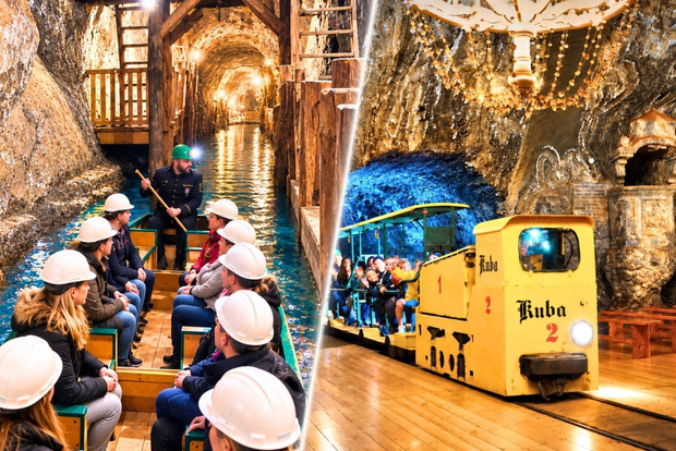 Cracovia: tour della Miniera di Sale di Bochnia, patrimonio UNESCO, e rafting sotterraneo