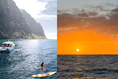 Funchal: Private Catamaran Tour - With Open Bar & Snacks Sunset Tour with Snorkeling & Paddleboarding/ Max 18 people