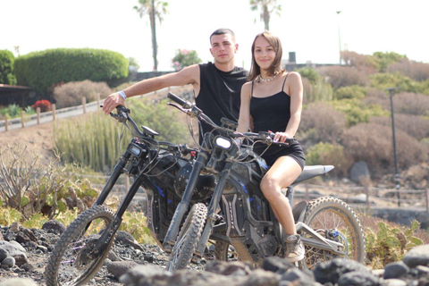 Tenerife: Ocean View Electric Dirt Bike Coastal Adventure 20 min Talaria EBike Test Drive on dirt track