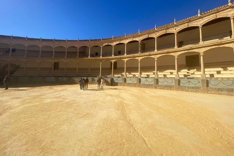 from Mijas, Malaga: Private tour Ronda incl. transfer, bullfighting arena and tapas