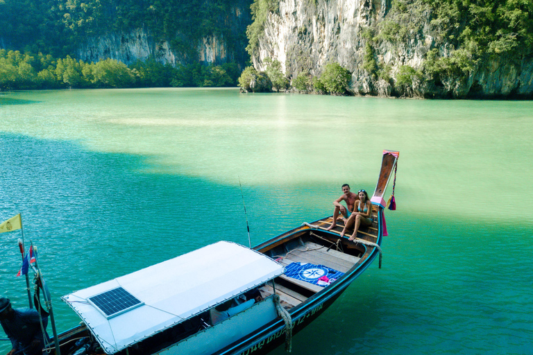 Krabi : demi-journée de bateau privé local à longue queue pour les 4 îles