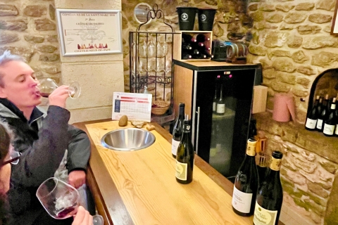 Weinverkostung in Châteauneuf du Pape