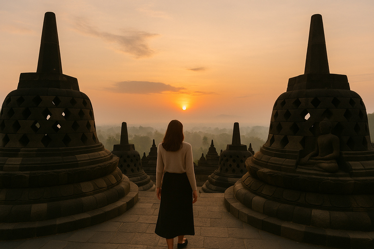 Yogyakarta: VIP Borobudur Temple Sunrise Tour with Breakfast PRIVATE ALL INCLUDE VIP SUNRISE BOROBUDUR WITH BREAKFAST