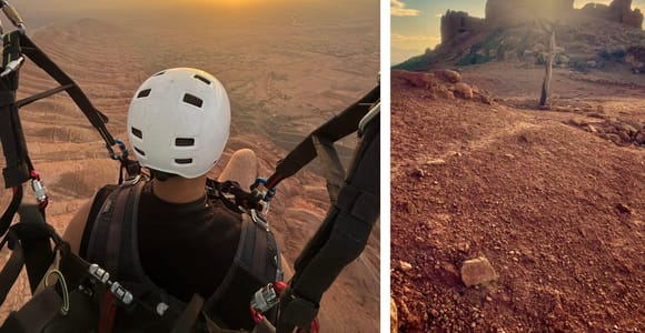Marrakech : vol en parapente dans l&#39;Atlas avec vidéo et quad