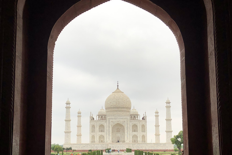 From Delhi: Agra Day Trip with Taj Mahal and Agra FortAC Car and Tour Guide Service Only