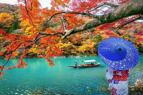 Osaka/Kyoto: Nara, Arashiyama, Fushimi Inari Taisha Day Tour Kyoto & Nara Day Tour | 8:00 AM from Osaka