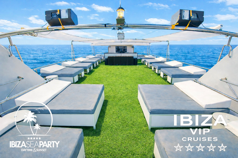 Ibiza: Formentera VIP Boat Paella, BBQ, OpenBar, DJ & Sunset BASIC TICKET with 5h Open Bar & Breakfast